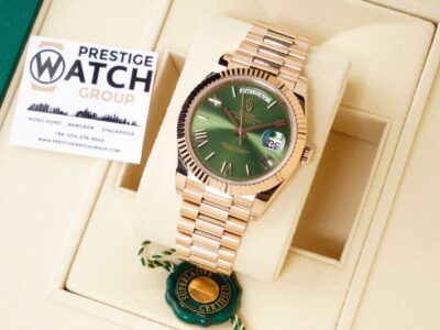Day-date 40 President Rose & Green Roman Numerals